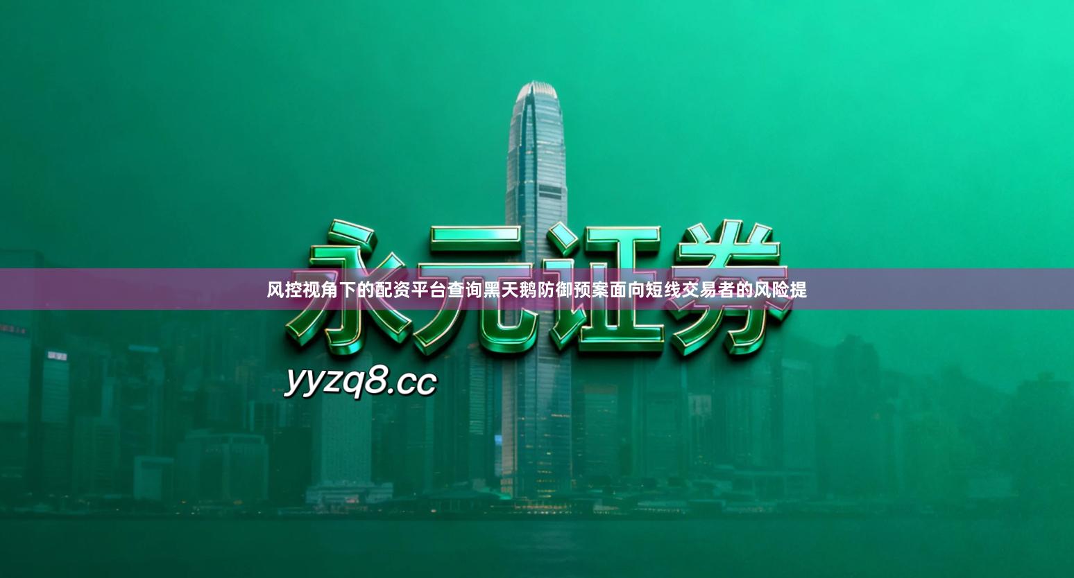 风控视角下的配资平台查询黑天鹅防御预案面向短线交易者的风险提